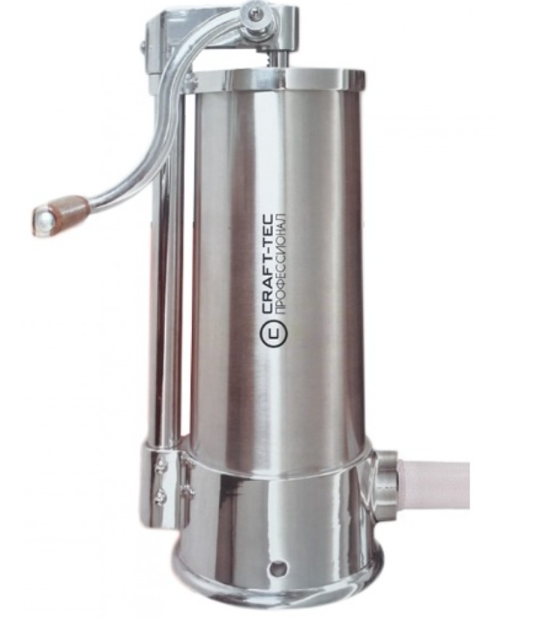 Aparat vertical de facut (umplut) carnati Craft Tec 6kg MX127 inox 5 palnii incluse